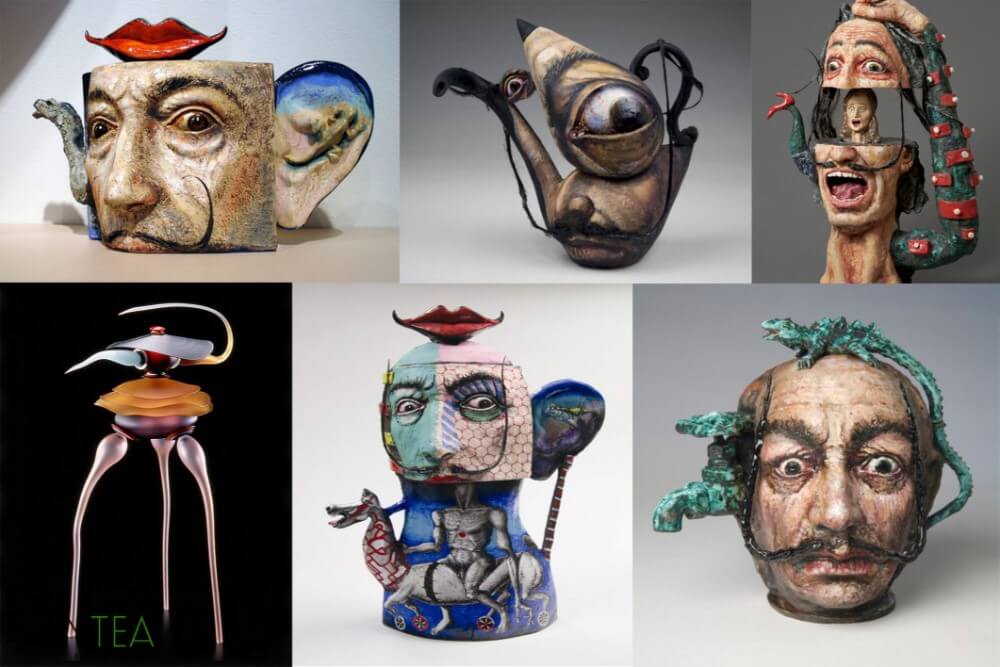 Amazingly Weird Salvador Dali Teapots