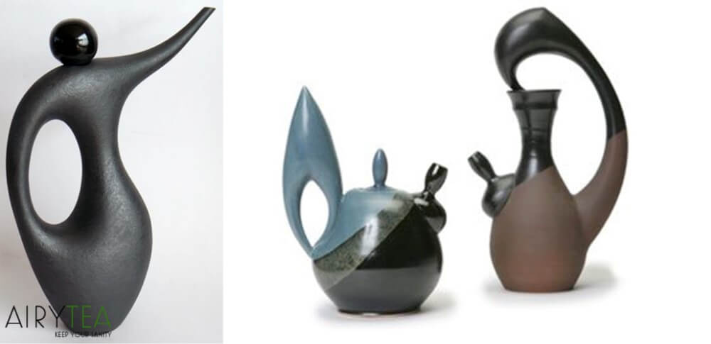 Sculpture-like Teapots